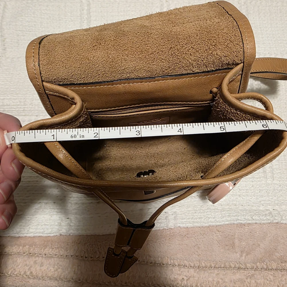 Coach Tan Leather Backpack - Picture 6 of 13